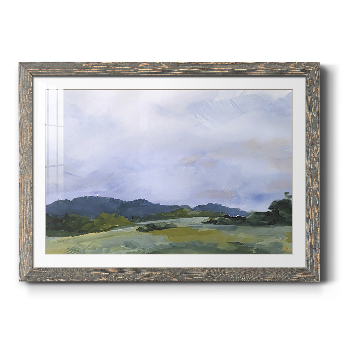 Pastoral Horizons II - Barnwood Framed Art Print