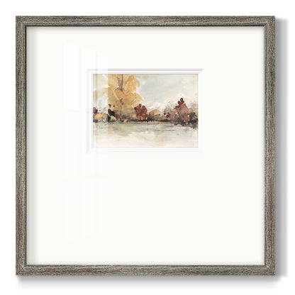 The Autumn View I Premium Framed Print Double Matboard