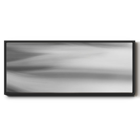 Black & White Water Panel VII - Floater Framed Canvas Print