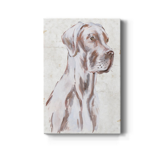 Sitting Dog IV Premium Gallery Wrapped Canvas - Ready to Hang