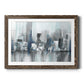 Cityscape in Blues - Barnwood Framed Art Print
