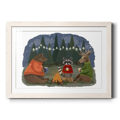 Campfire Hot Chocolate - Barnwood Framed Art Print