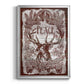 Red Wood Peace -  Framed Canvas Print