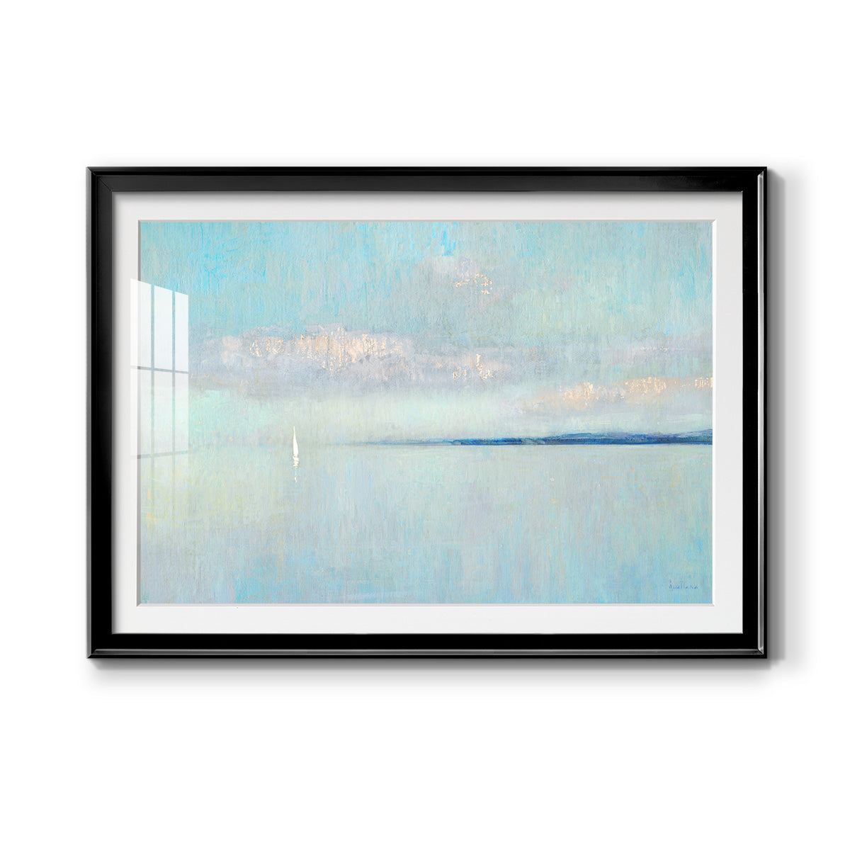 Sunrise Haze Premium Framed Print - Ready to Hang