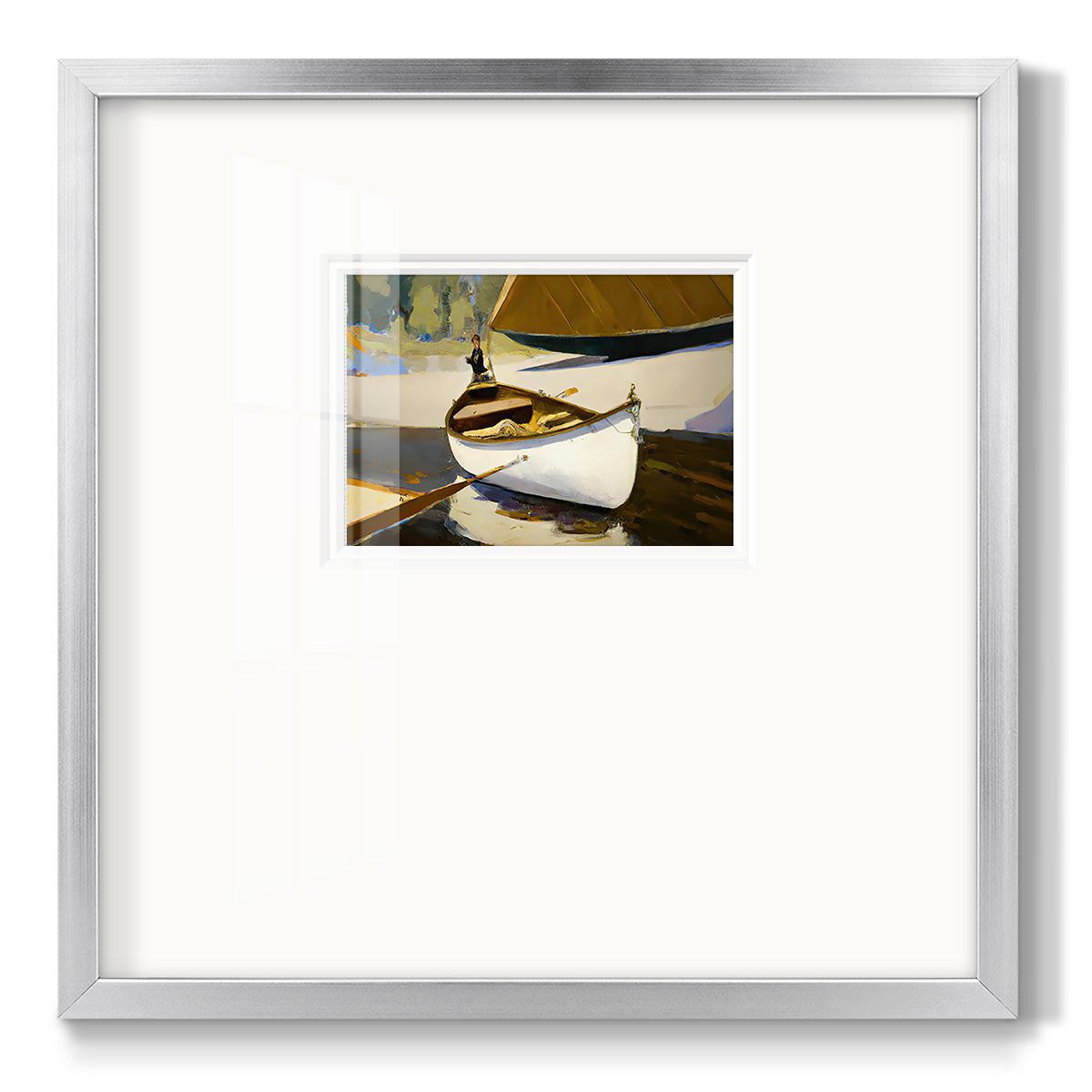 Canoe Premium Framed Print Double Matboard