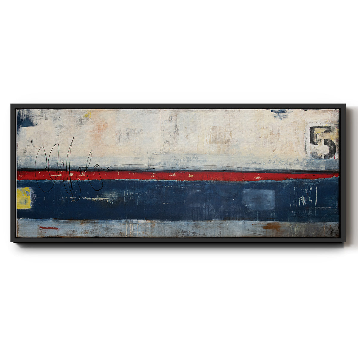 Dock 5 - Floater Framed Canvas Print