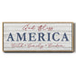 God Bless America - Floater Framed Canvas Print