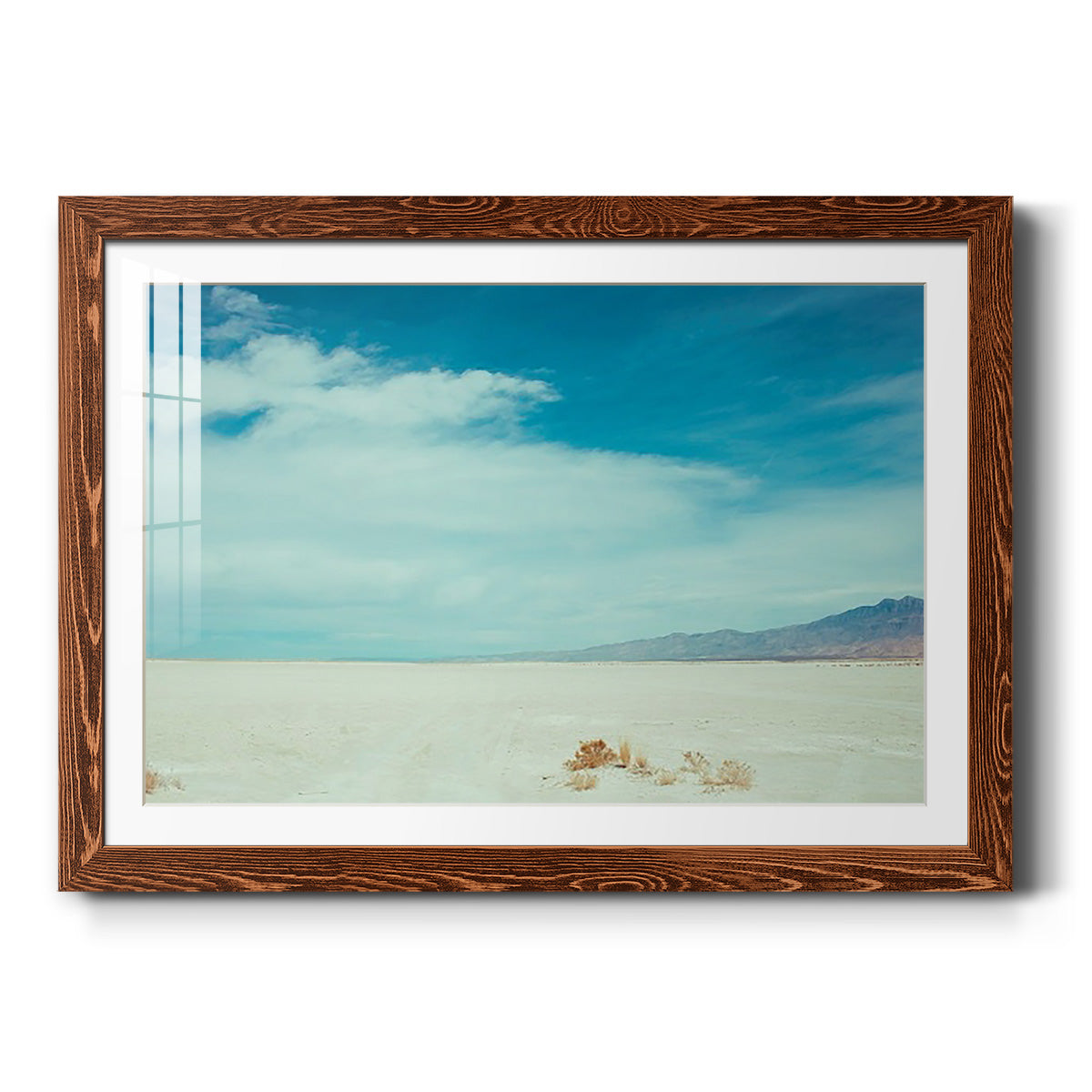 Salt Flat Walk I - Barnwood Framed Art Print