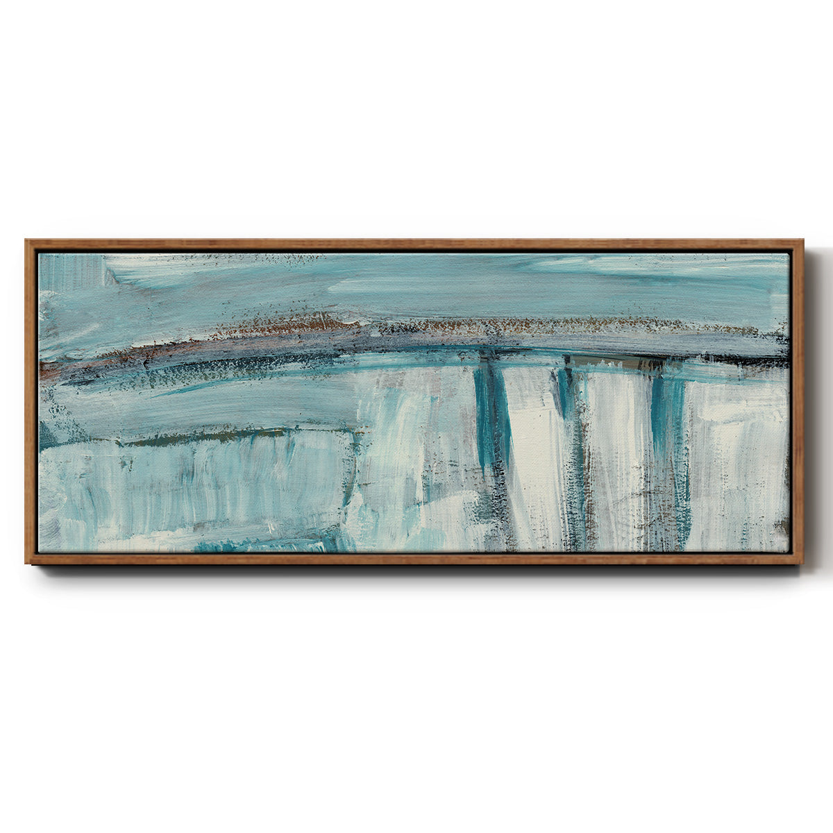 Acqua I - Floater Framed Canvas Print