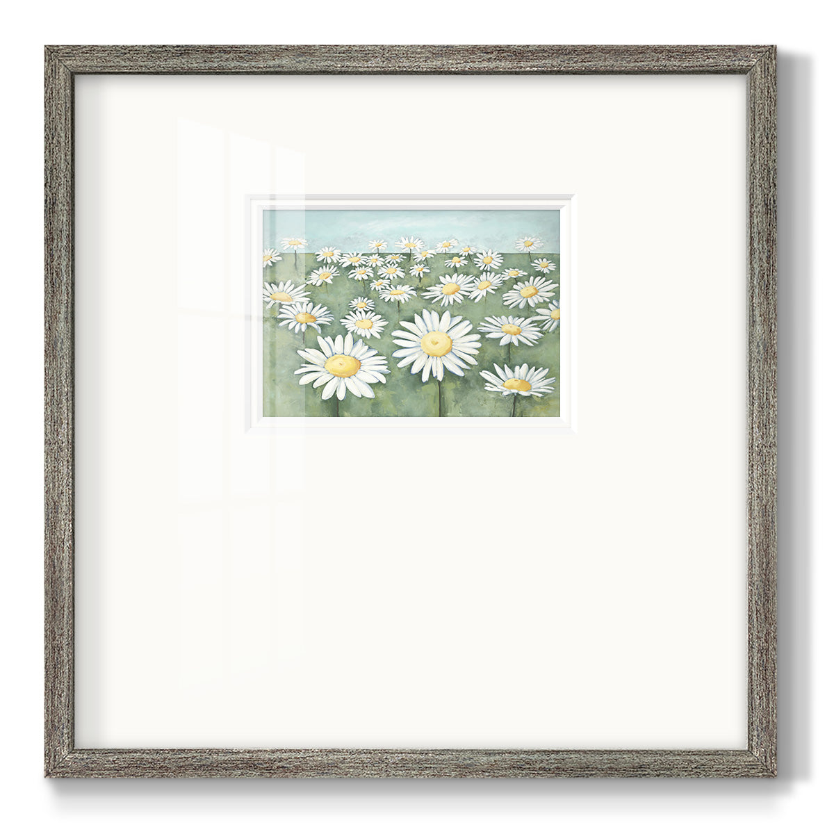 Field of Flowers- Premium Framed Print Double Matboard