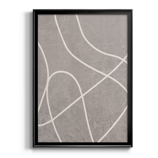 Fissures I - Modern Framed Canvas Print