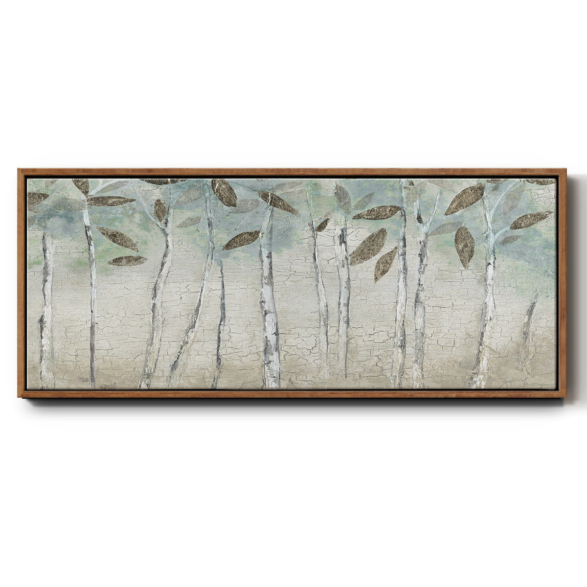 Rain Soft Woods - Floater Framed Canvas Print