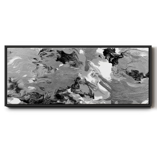 Rich Marble - Floater Framed Canvas Print