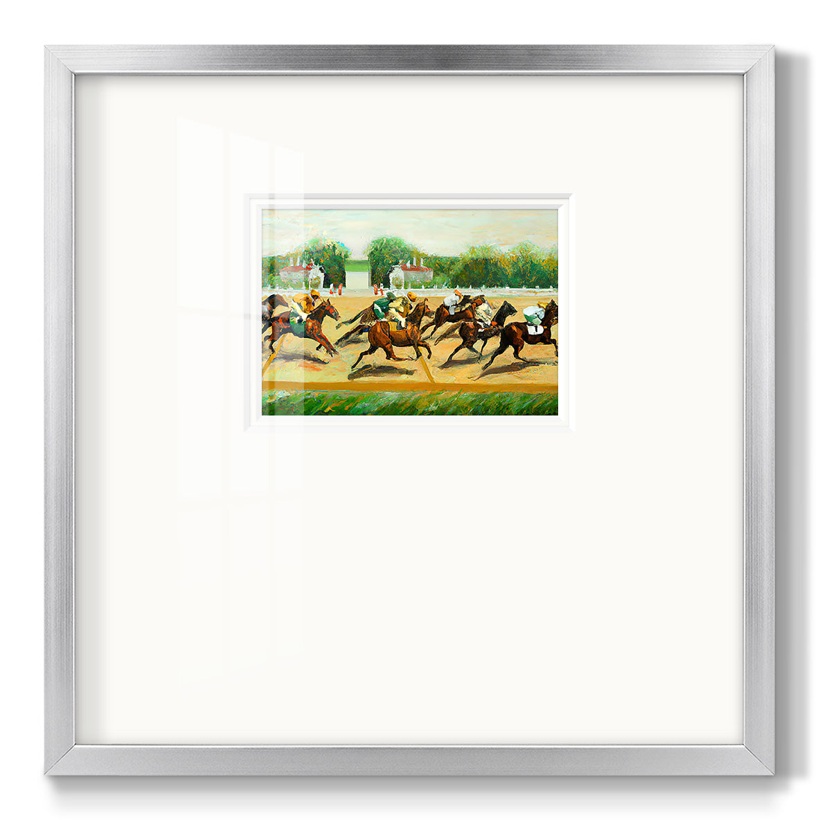 Dat at the Race III - Double Matboard Framed Print
