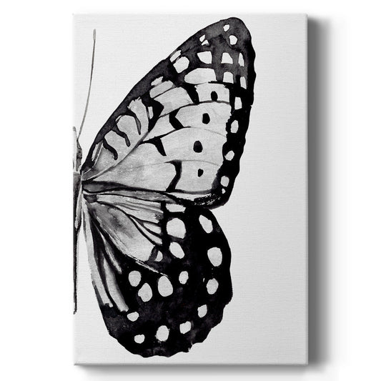 Monochrome Wings II - Canvas Art Print