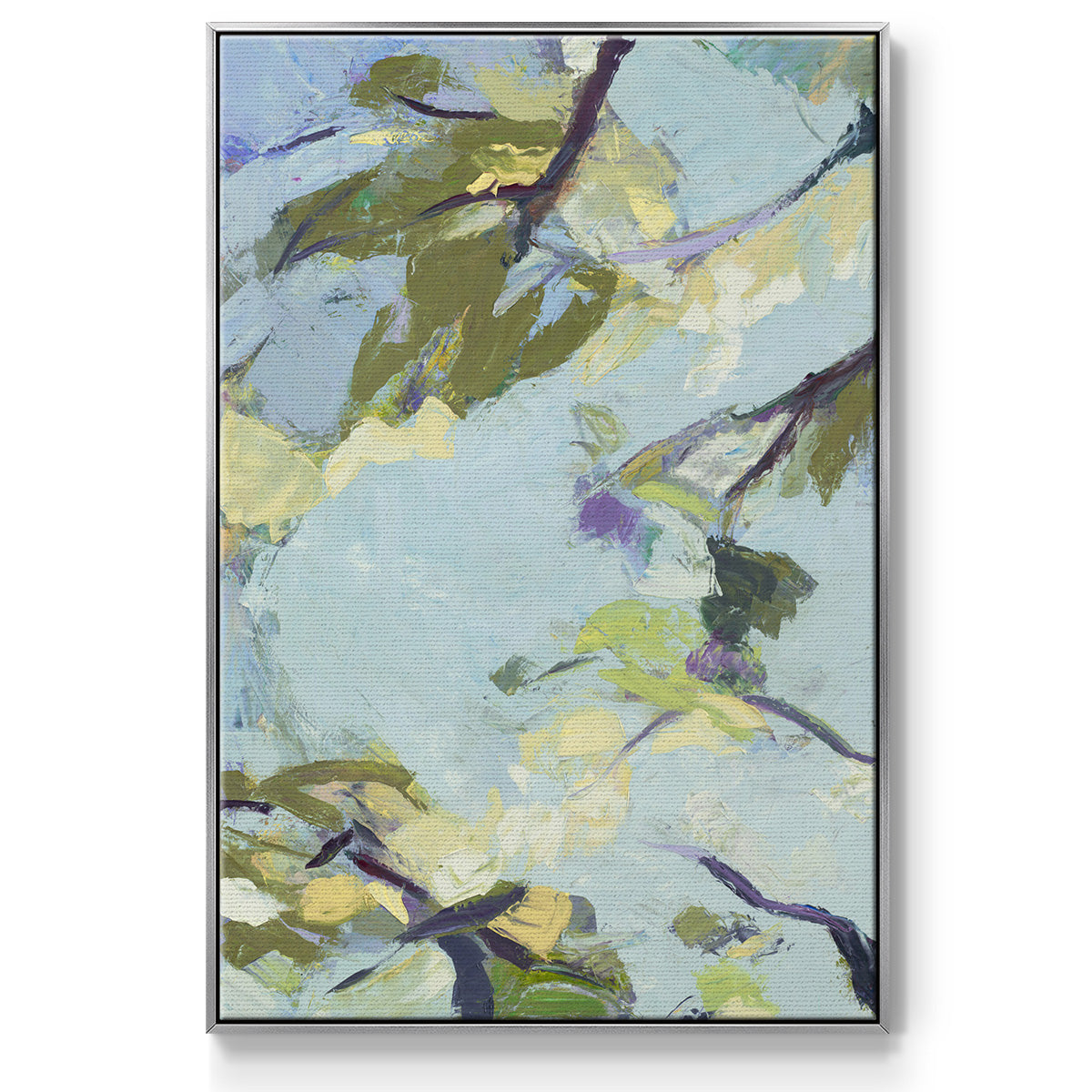 Aqua Sky - Floater Framed Canvas Print