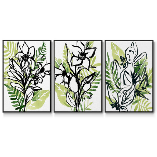 Tropical Sketchbook I - Floater Framed Canvas Set