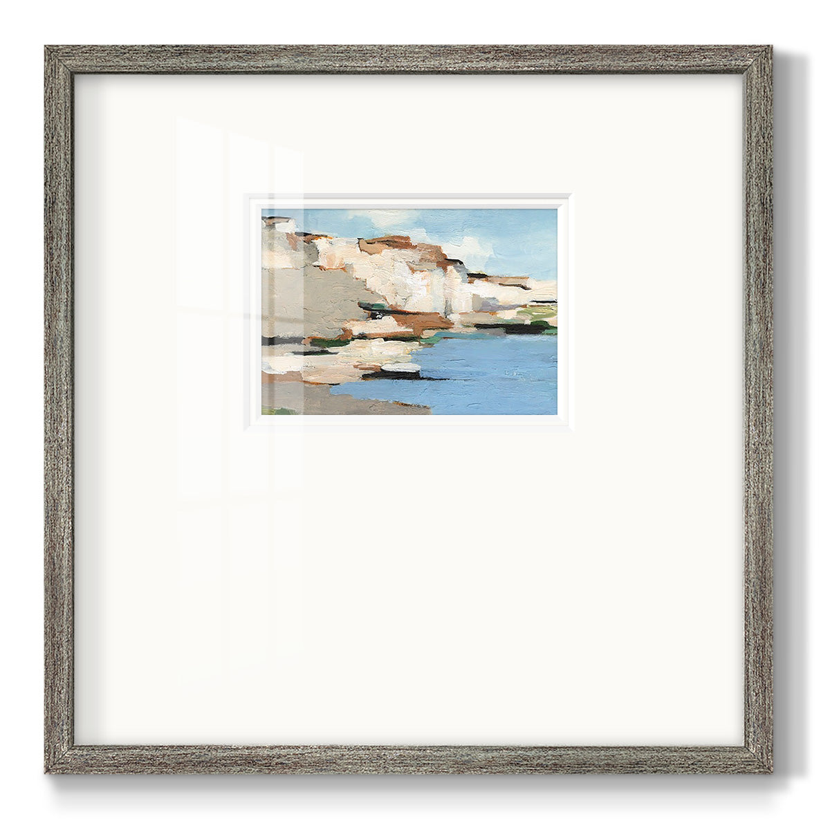 White Rock Cliffs I Premium Framed Print Double Matboard