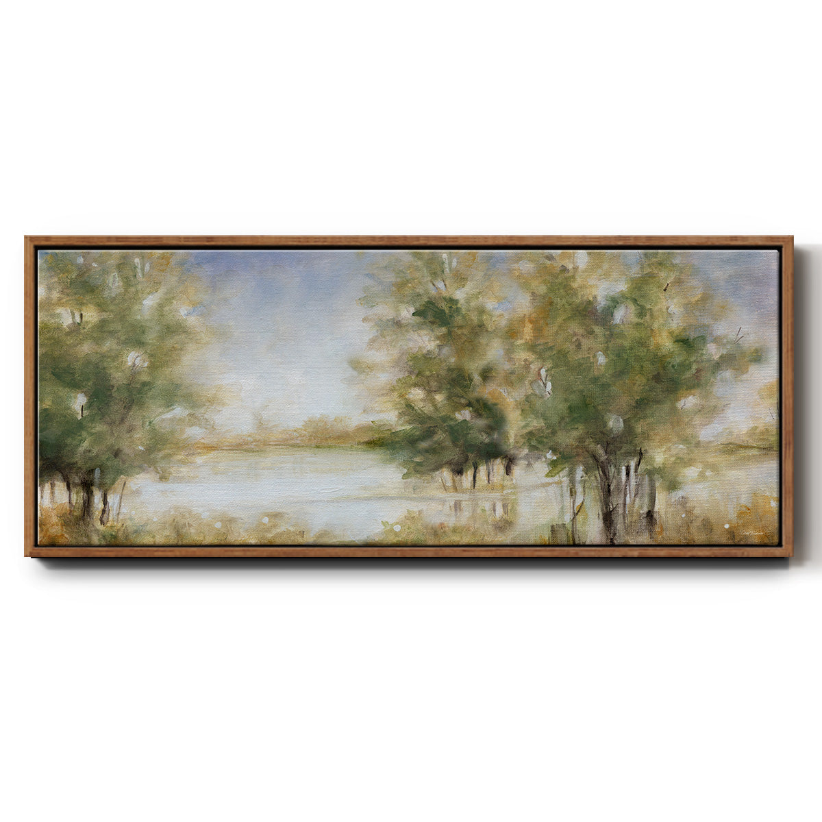Waterway Grove - Floater Framed Canvas Print