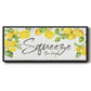 Lemon Squeeze - Floater Framed Canvas Print