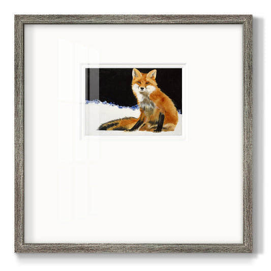 Fox- Premium Framed Print Double Matboard