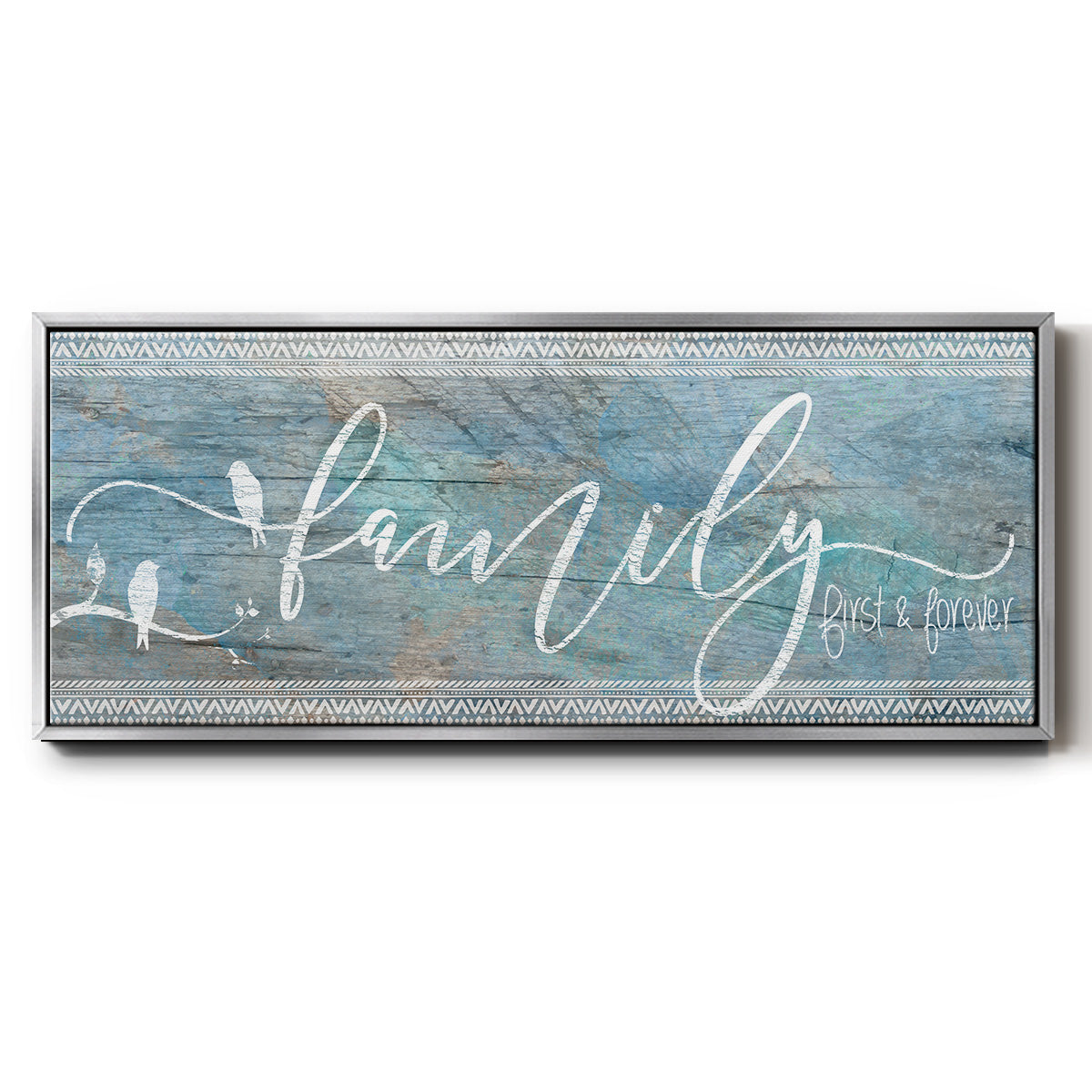 Family First - Floater Framed Canvas Print