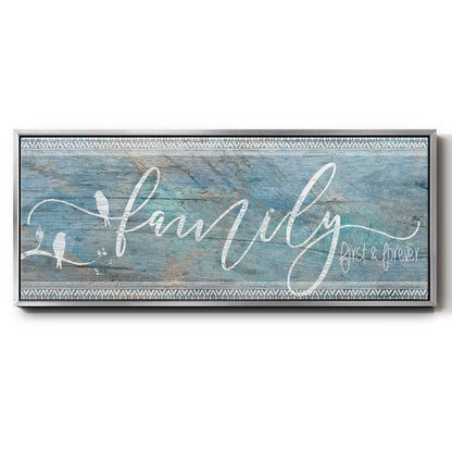 Family First - Floater Framed Canvas Print