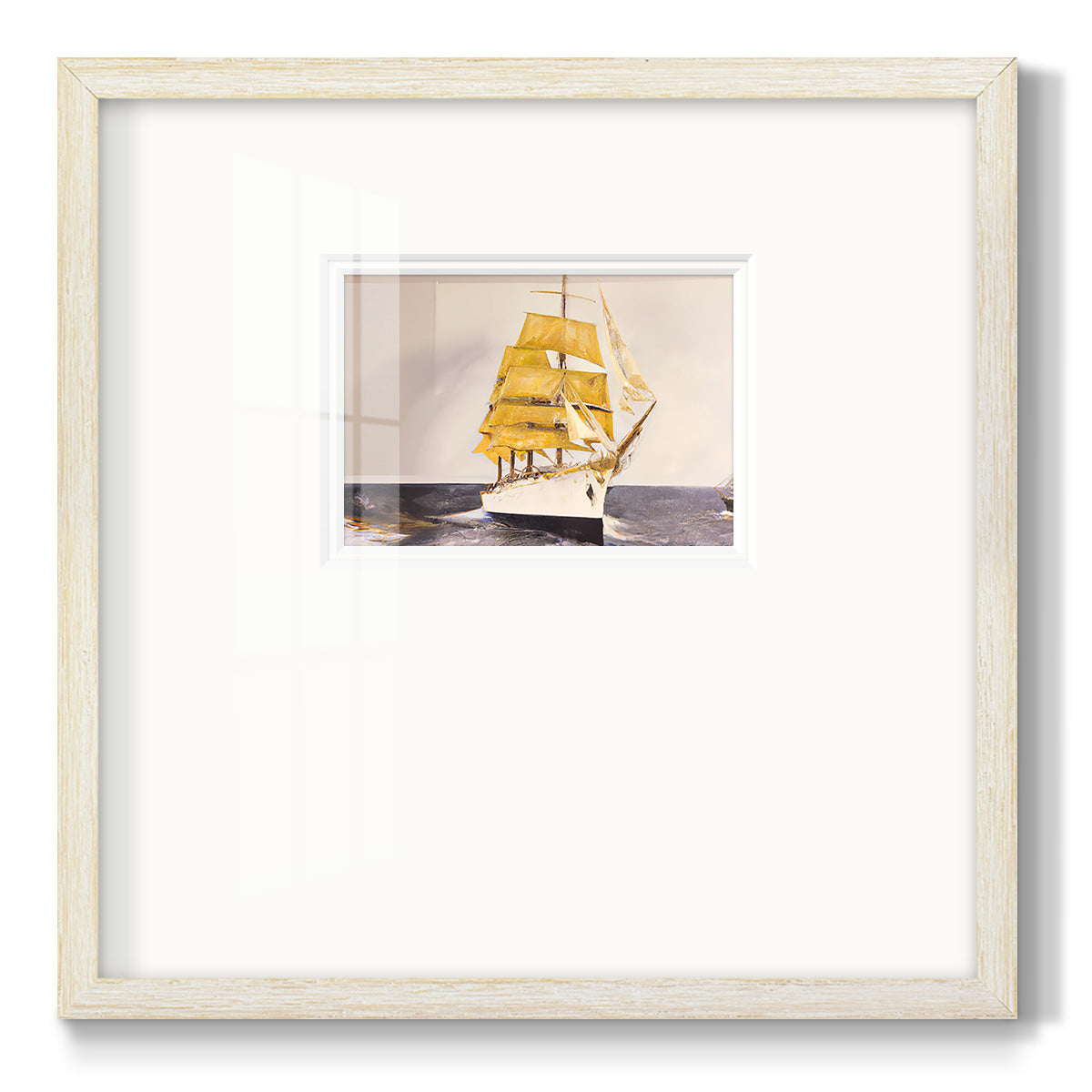 Golden Sailor Premium Framed Print Double Matboard