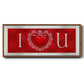 DIY Love Collection H - Floater Framed Canvas Print
