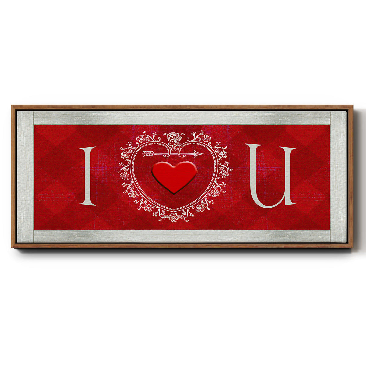 DIY Love Collection H - Floater Framed Canvas Print
