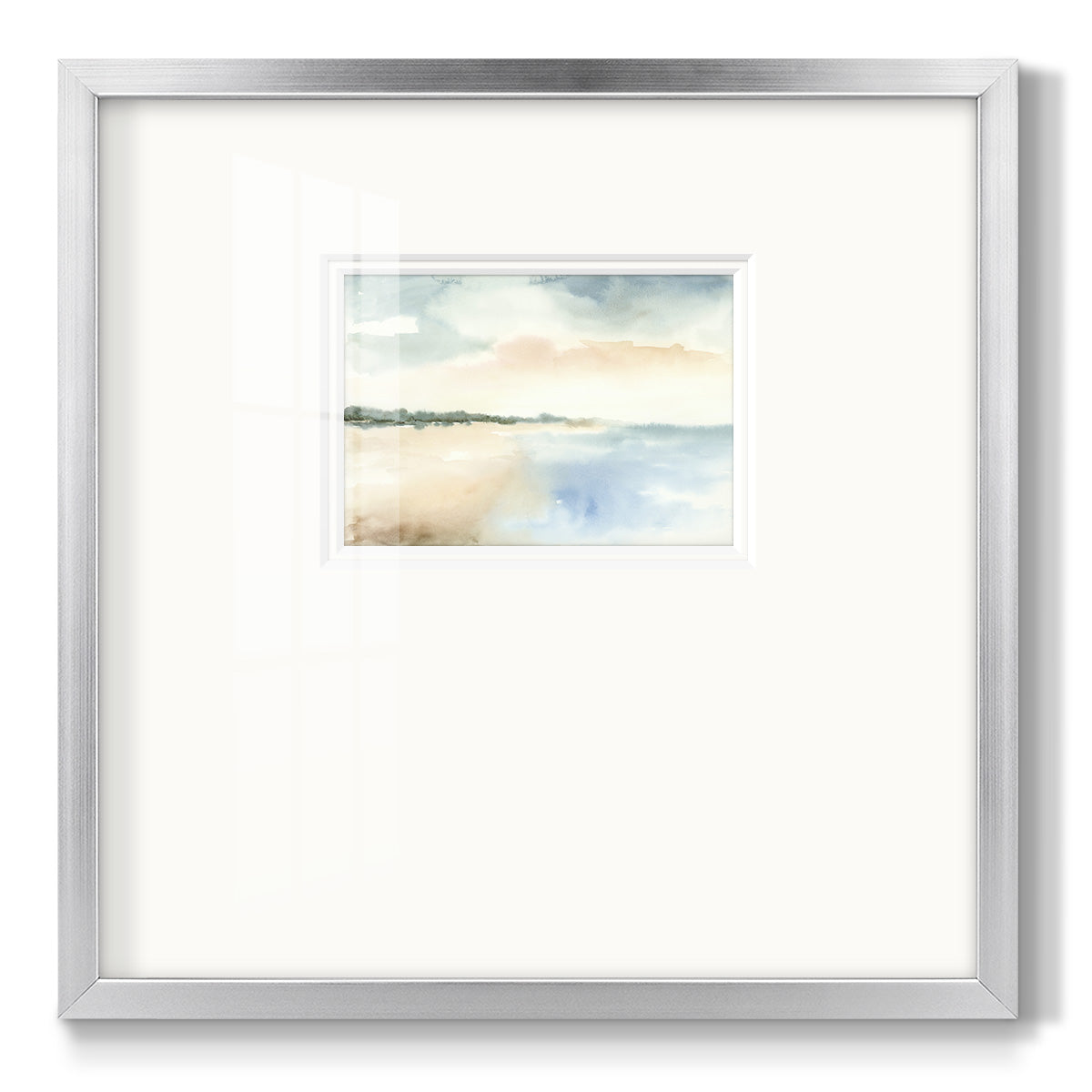 Simple Sea - Double Matboard Framed Print