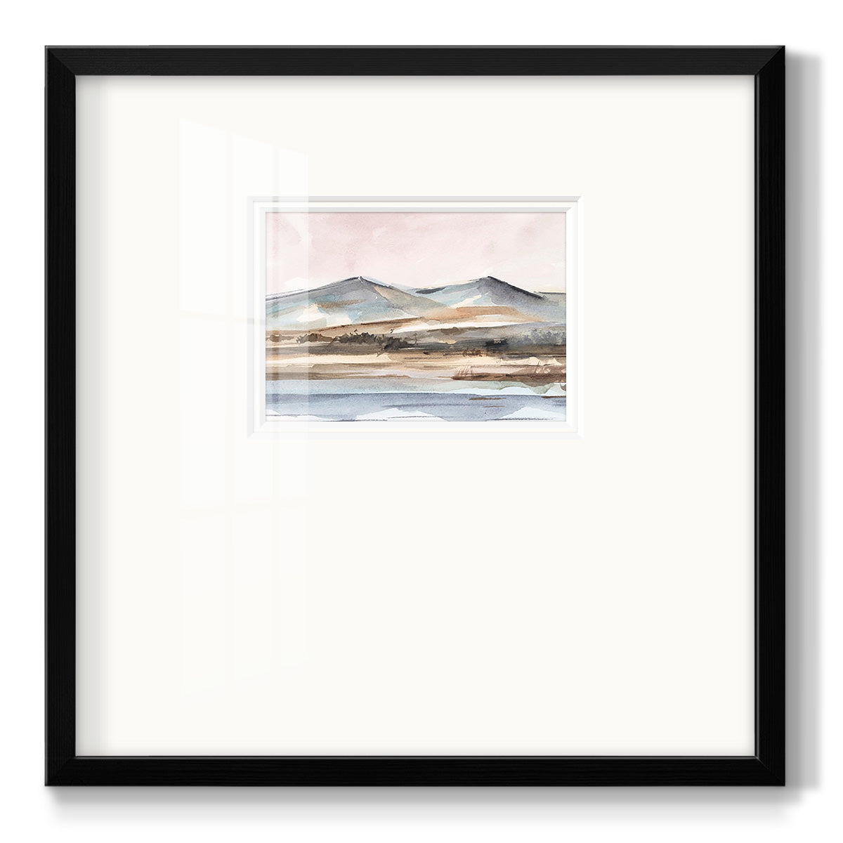 Autumn Mountain Valley II - Double Matboard Framed Print
