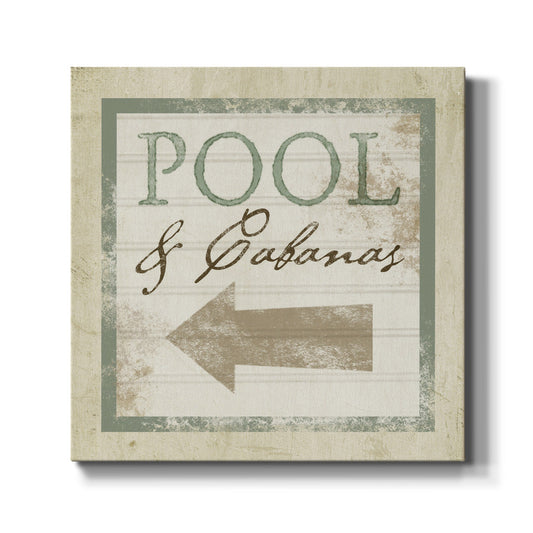 Beach Sign X - Canvas Art Print