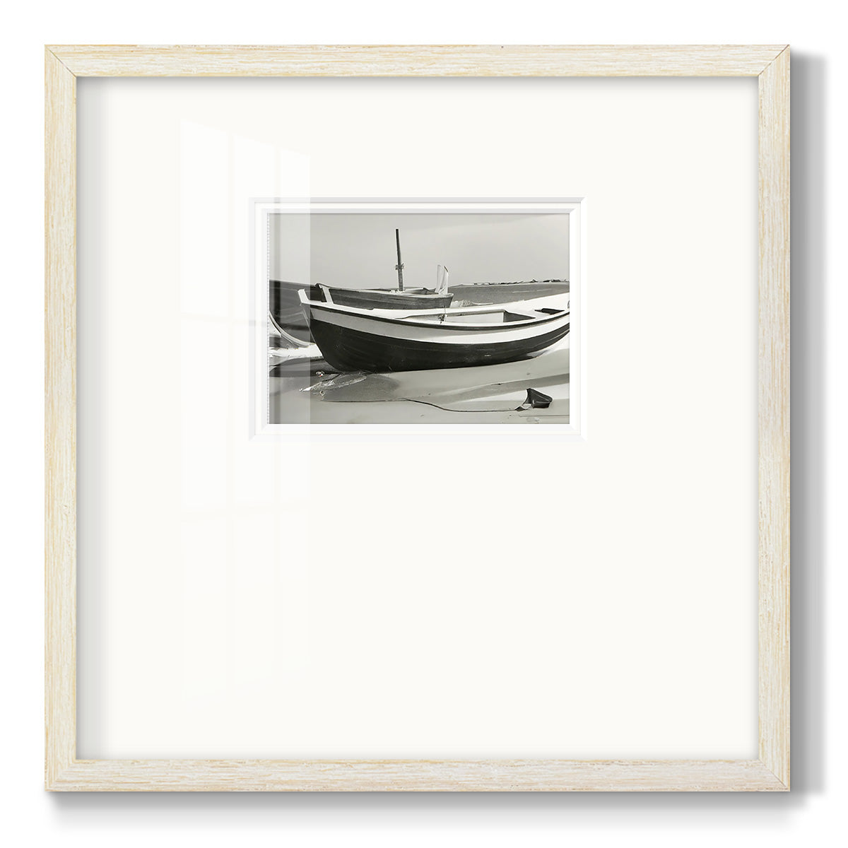 Vintage Rowboat I Premium Framed Print Double Matboard