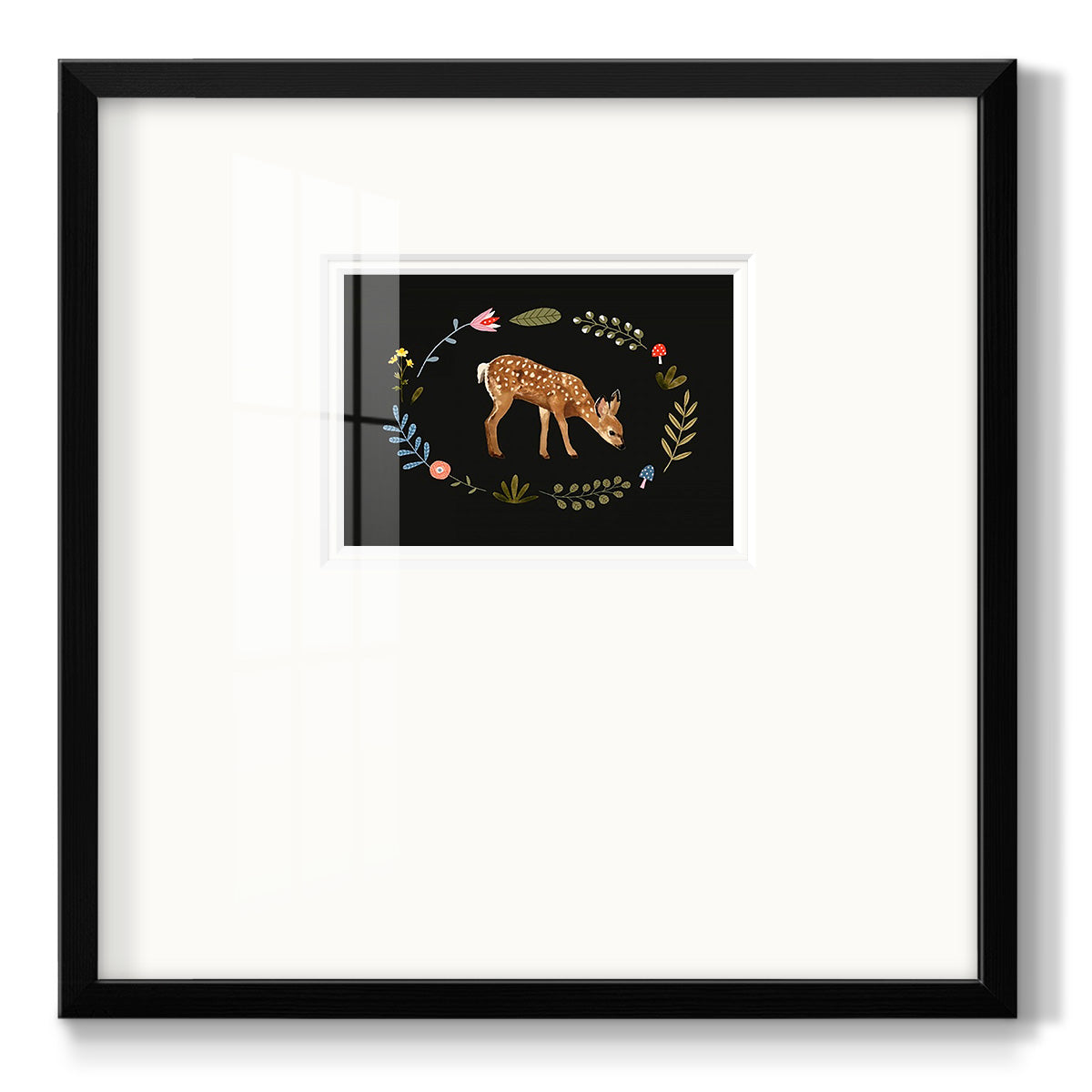 Critter & Foliage III - Double Matboard Framed Print