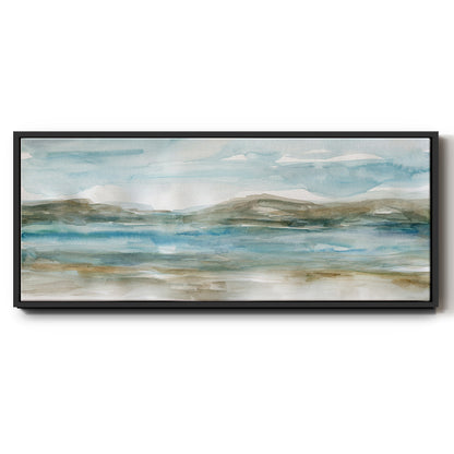 Peaceful Beach I - Floater Framed Canvas Print