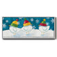 Merry Snowmen - Floater Framed Canvas Print