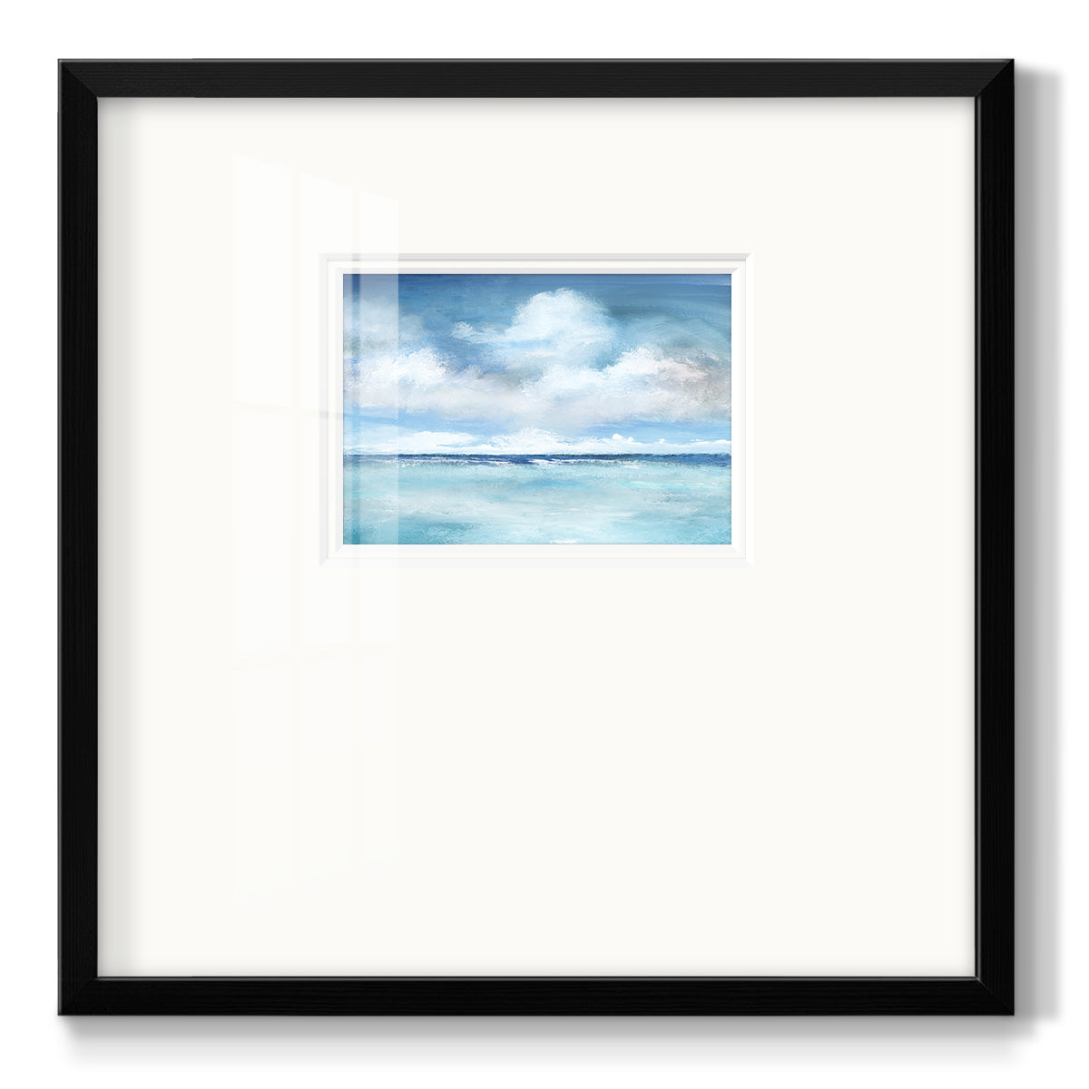 Caribbean Clouds Premium Framed Print Double Matboard