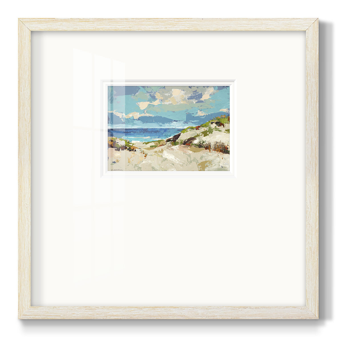 Dunes I- Premium Framed Print Double Matboard