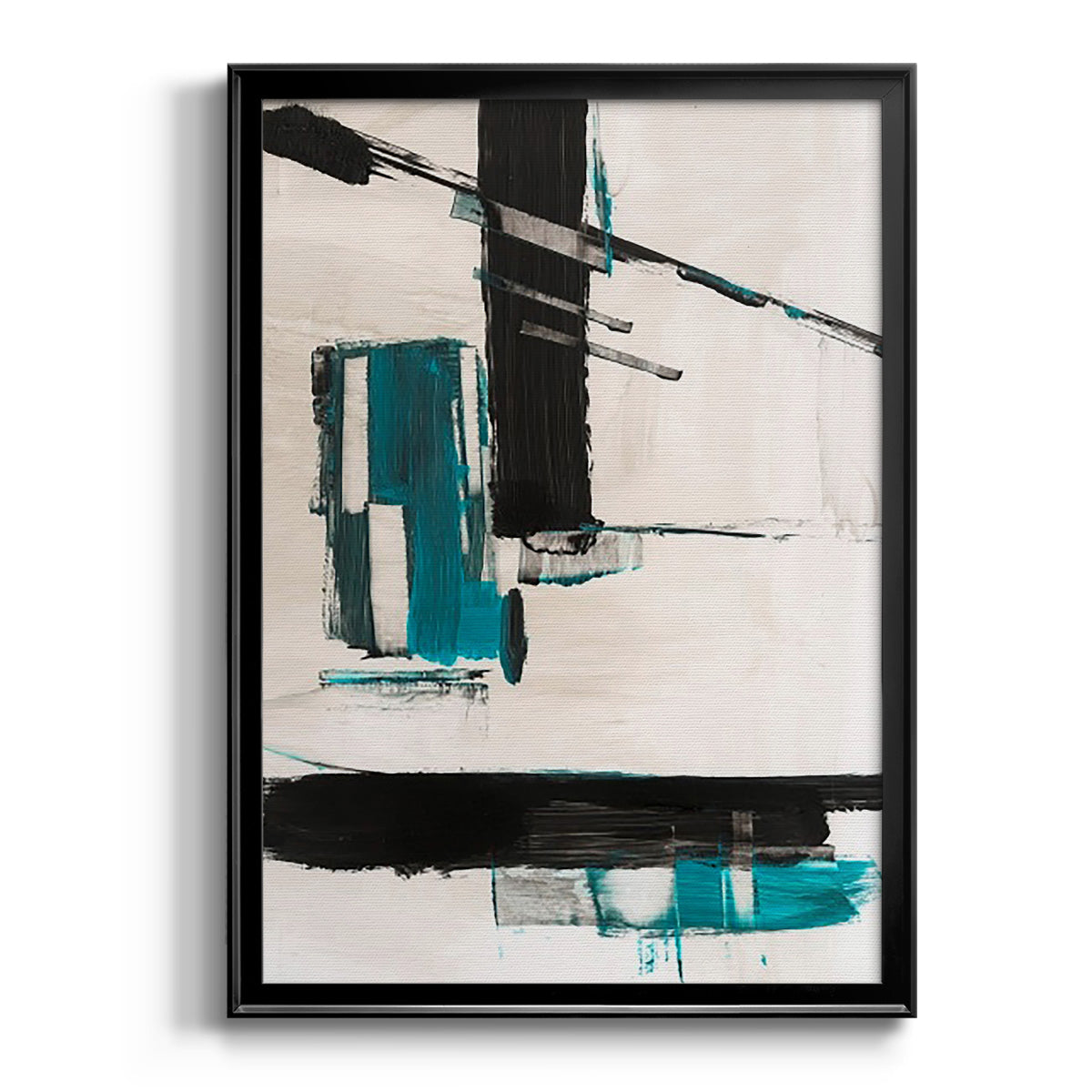 Geometry Notes II - Modern Framed Canvas Print