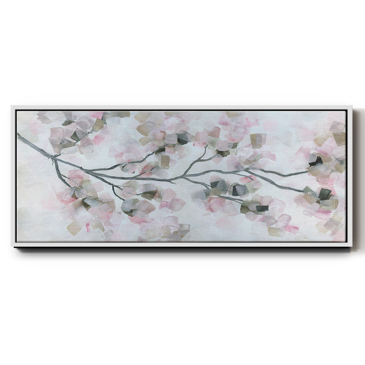 Cherry Blossoms - Floater Framed Canvas Print