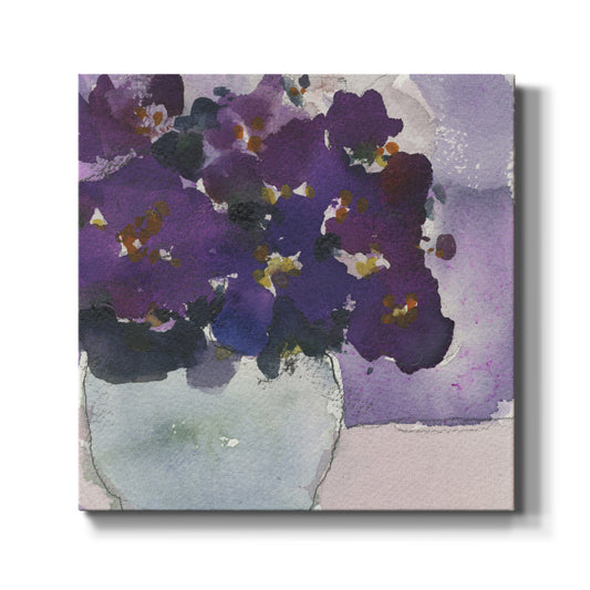 African Violet II-Premium Gallery Wrapped Canvas - Ready to Hang