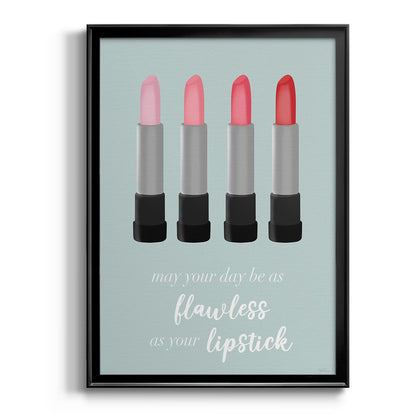 Flawless Lipstick - Modern Framed Canvas Print