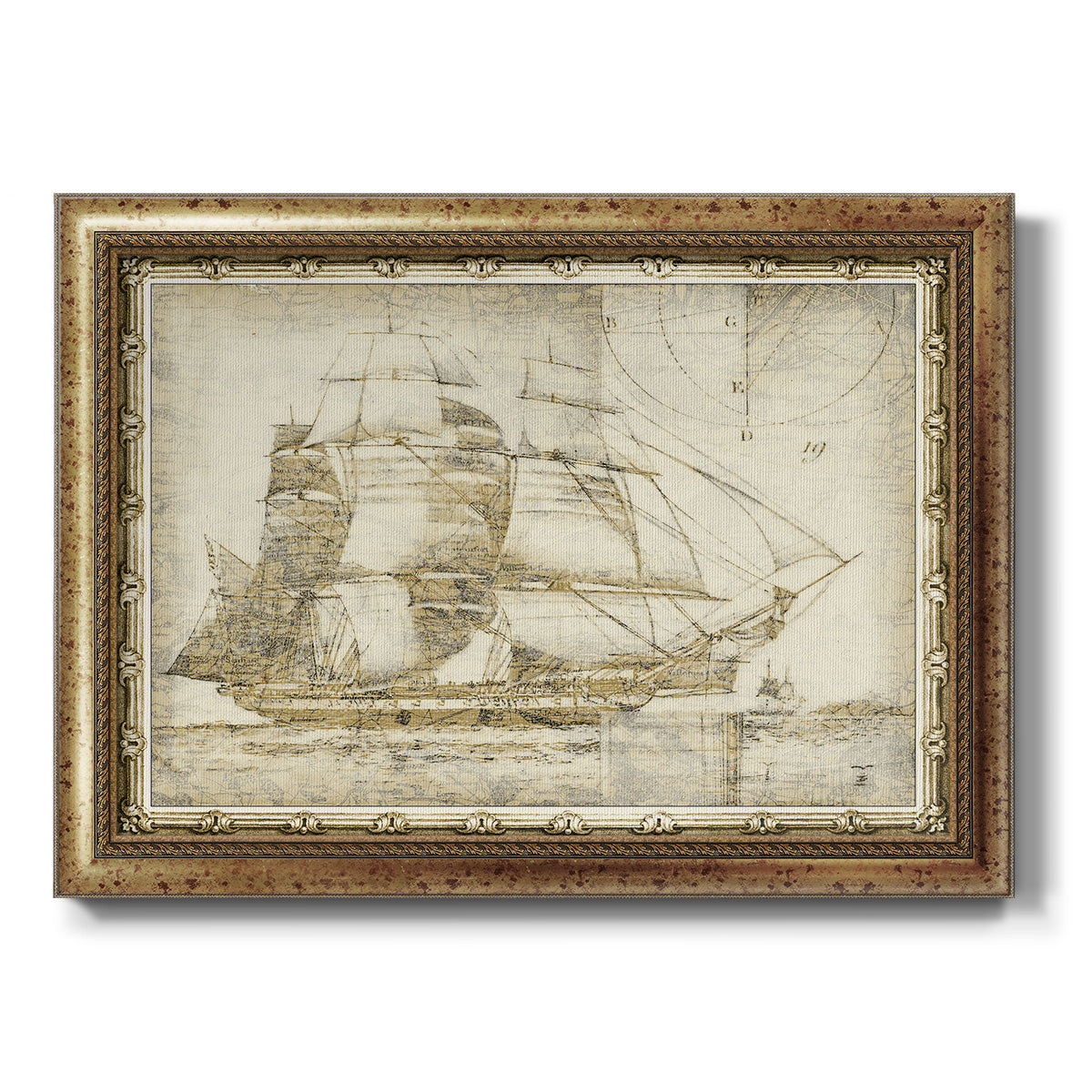 Ghost Ship I Premium Framed Canvas- Ready to Hang