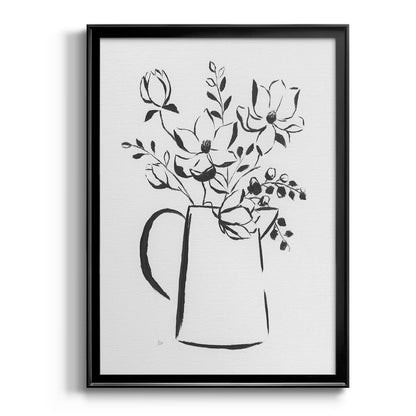 Sketchy Bouquet I - Modern Framed Canvas Print