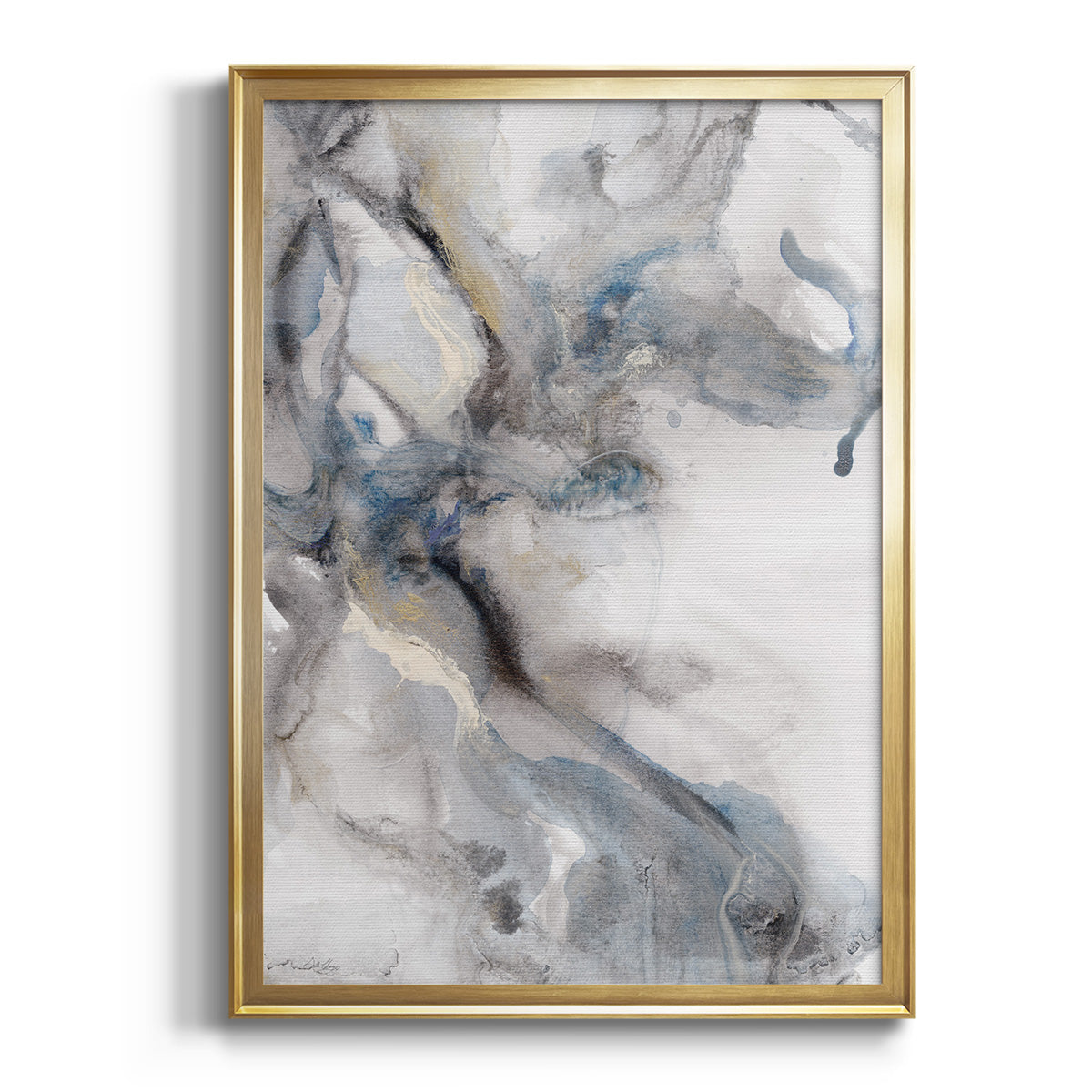 Marble Trance - Modern Framed Canvas Print
