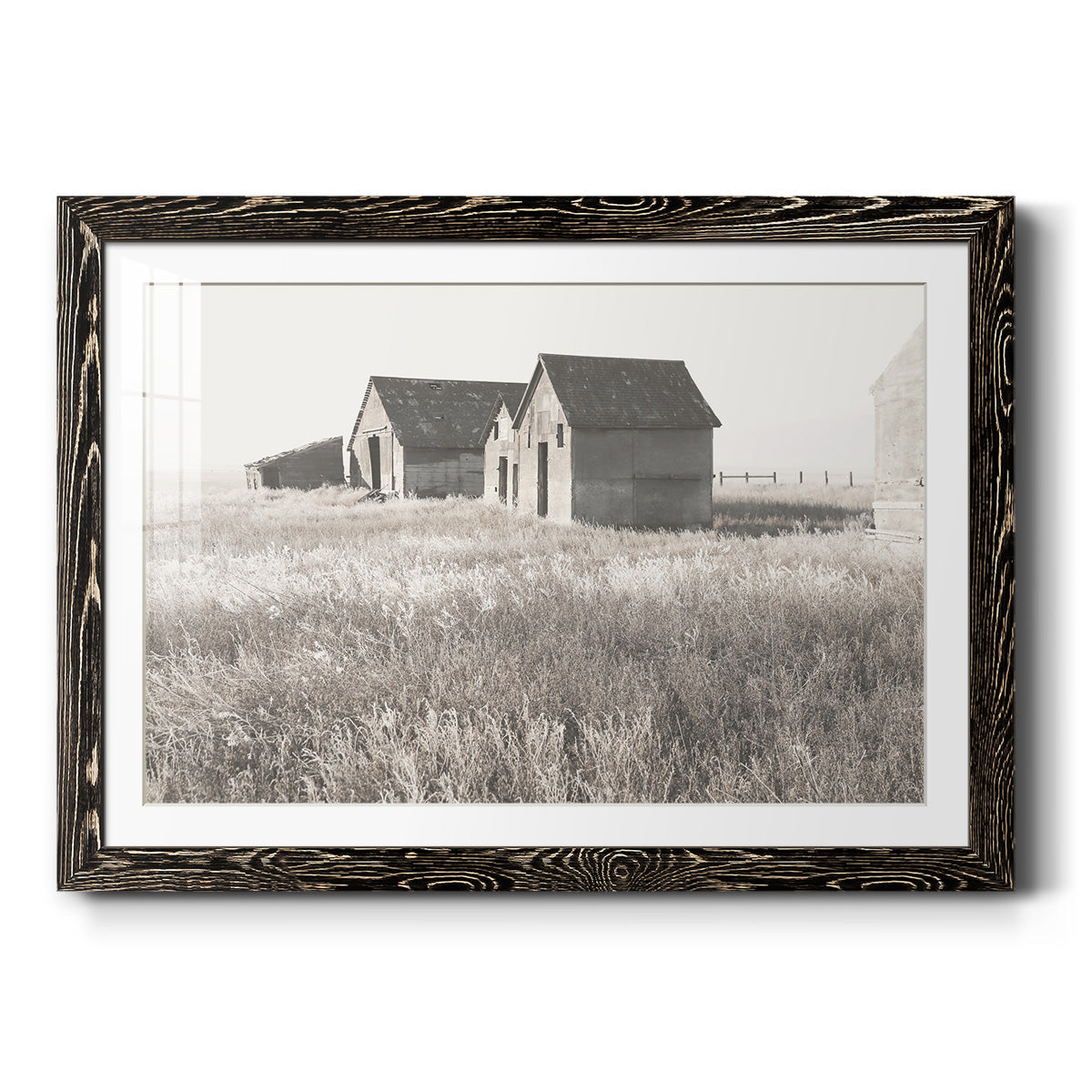 Neutral Barn - Barnwood Framed Art Print
