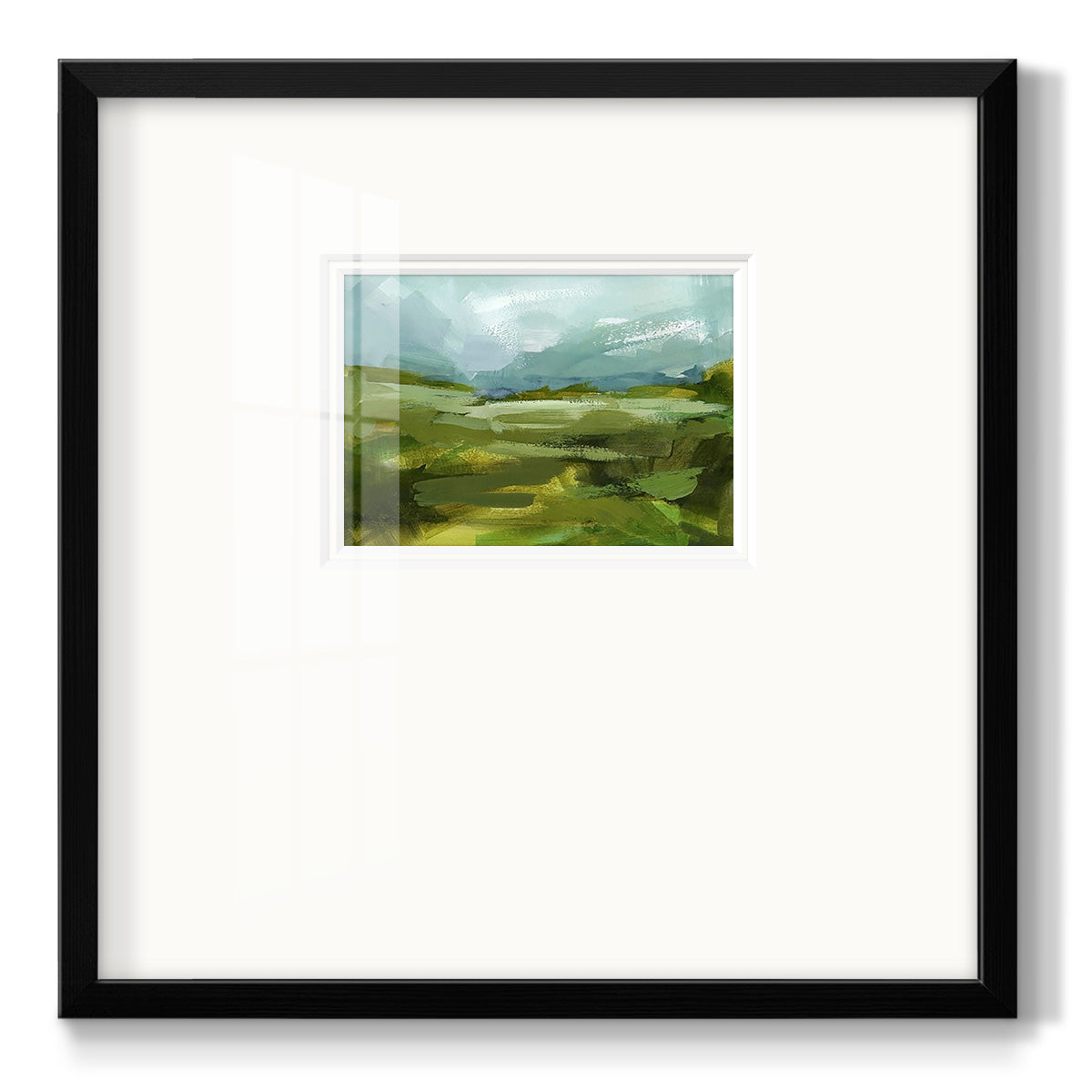 Emerald View II - Double Matboard Framed Print