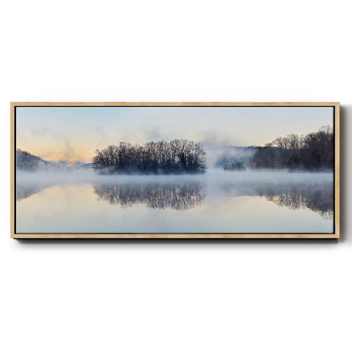 Scene on the Water VIII - Floater Framed Canvas Print