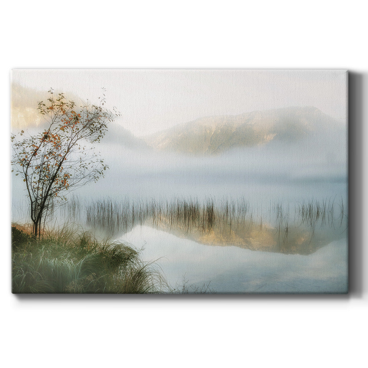 Golden Mirror of October Premium Gallery Wrapped Canvas - Ready to Hang